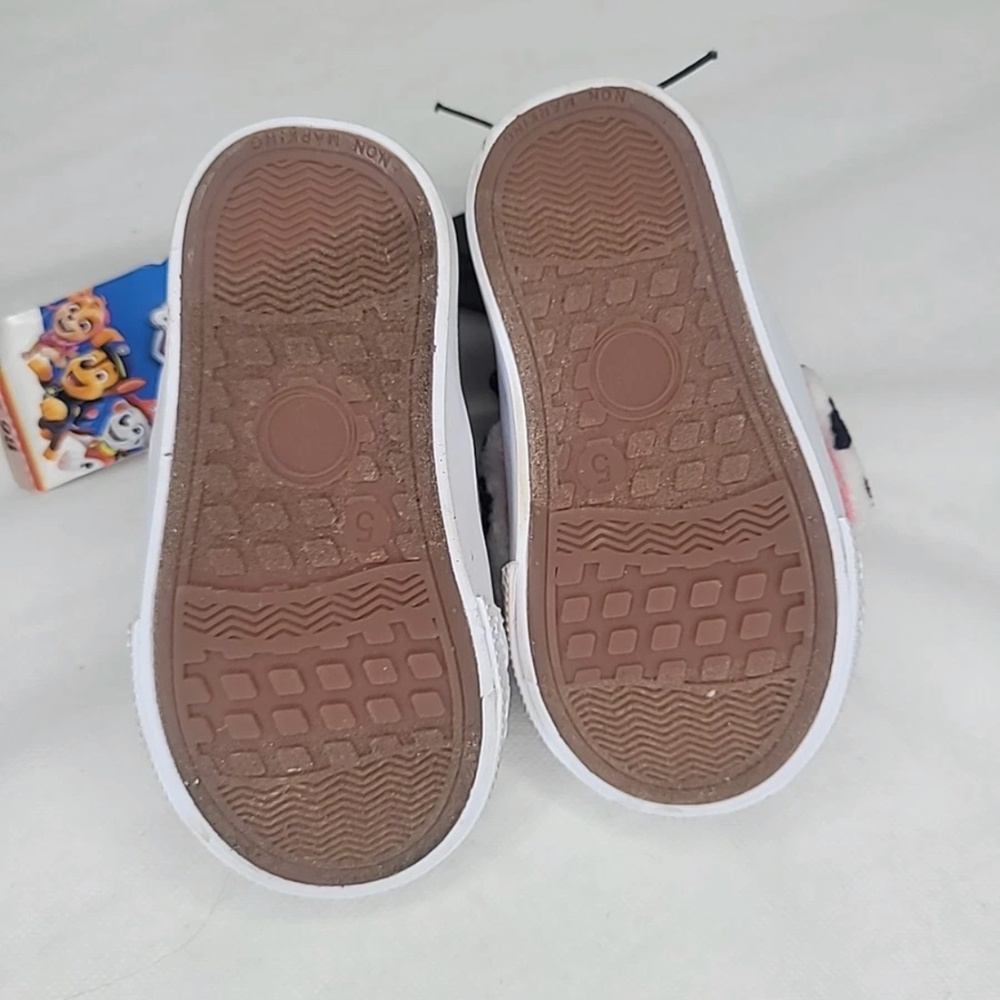 Paw Patrol Toddler Unisex Fuzzy Canvas Slip On Sneakers Shoes Size 10T NWT - Picture 9 of 9